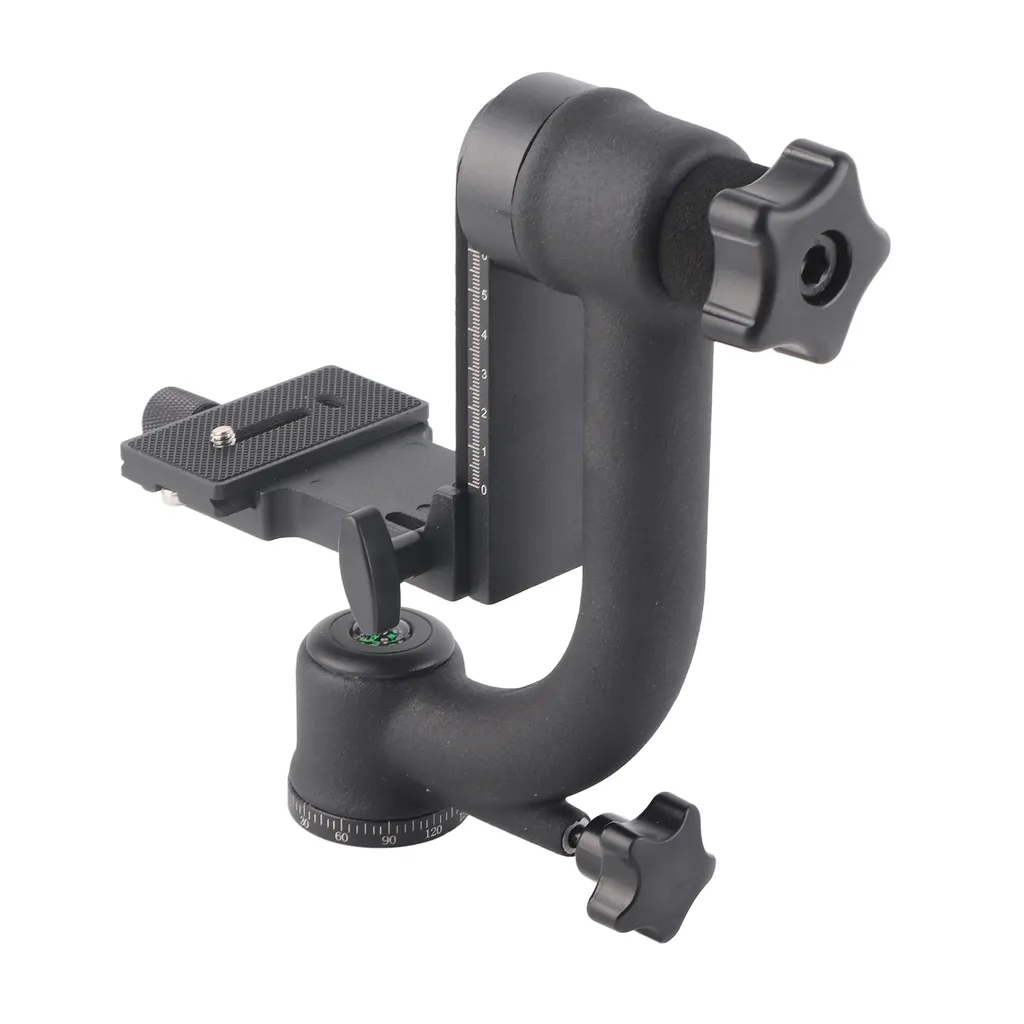 Tête de boule rotative anti-vibration avec plaque de fixation rapide