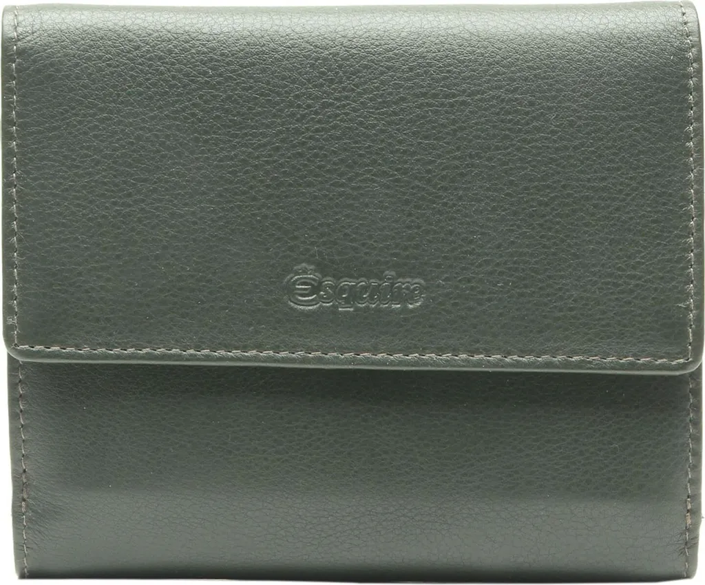 Porte-monnaie Cuir Vert Foncé Viktoria Esquire pour Ranger vos Cartes