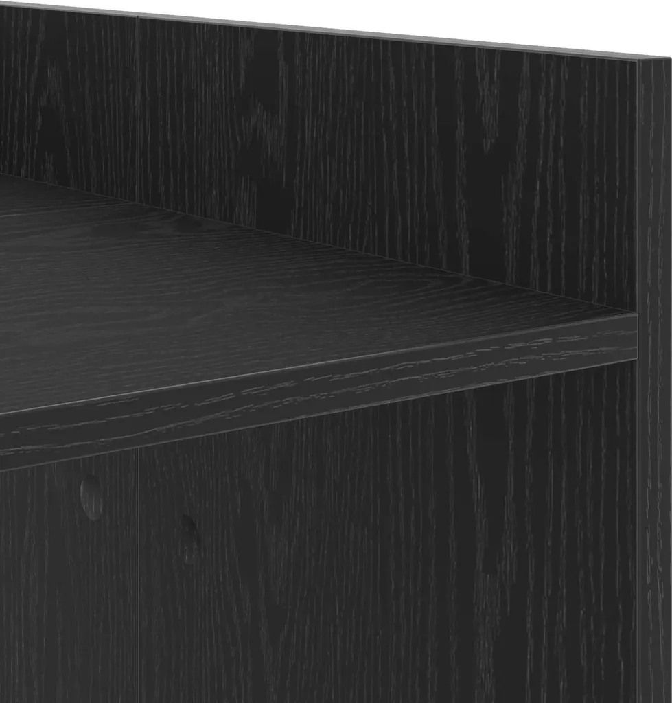 Armadio Lavatrice Rovere Nero 67,5x62x97 cm - Mobile Salvaspazio Design - 8