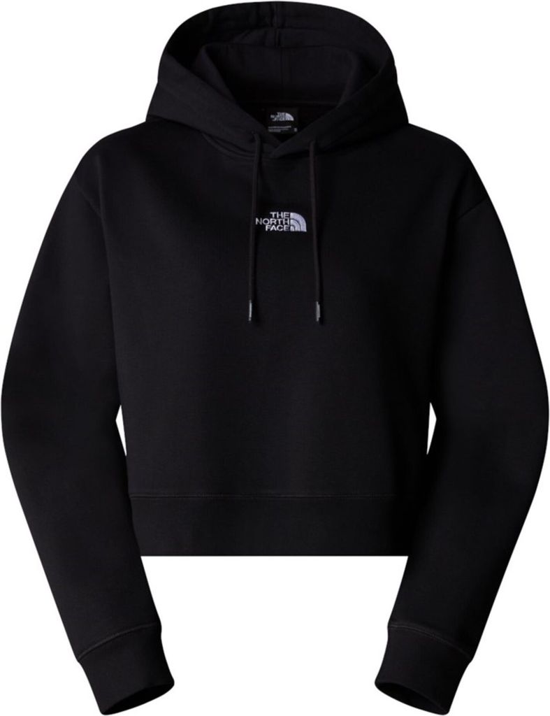 The North Face W Essential Crop Hoodie Tnf Black Tnf Black Xl