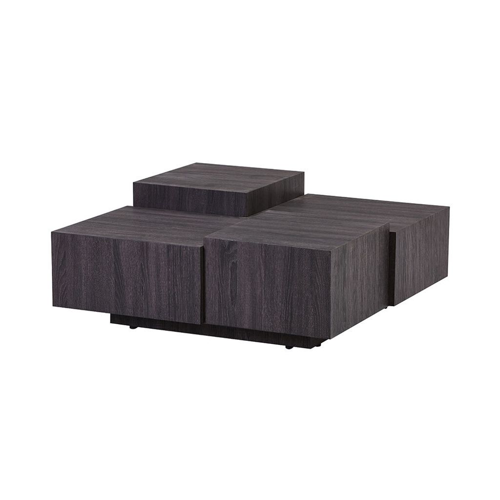HOME DELUXE - Couchtisch NAYELI - Dunkle Holzoptik , Größe: Produktbild 