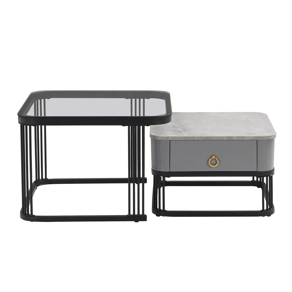 Table basse de salon modulable avec rangement pour petit espace - 7