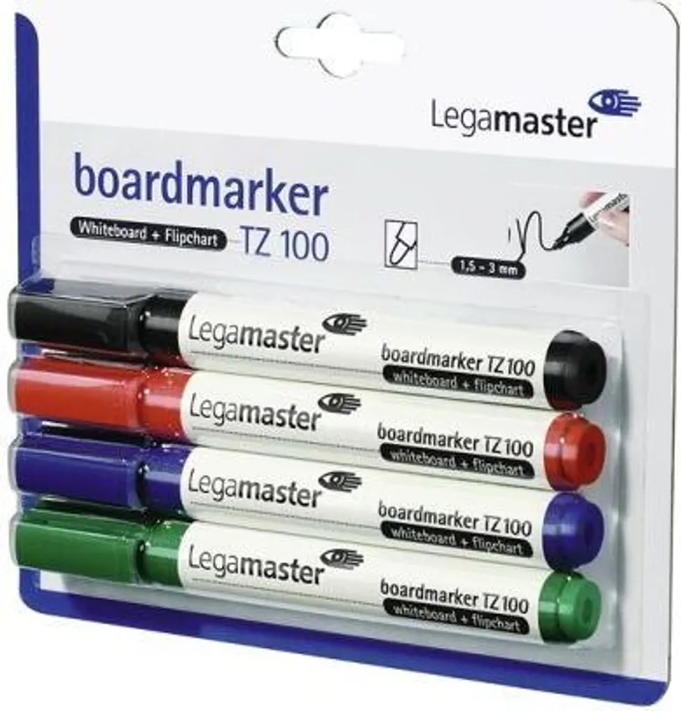 Marqueurs TZ 100 couleurs assorties pointe ogive - Lot de 10 x 4 pièces