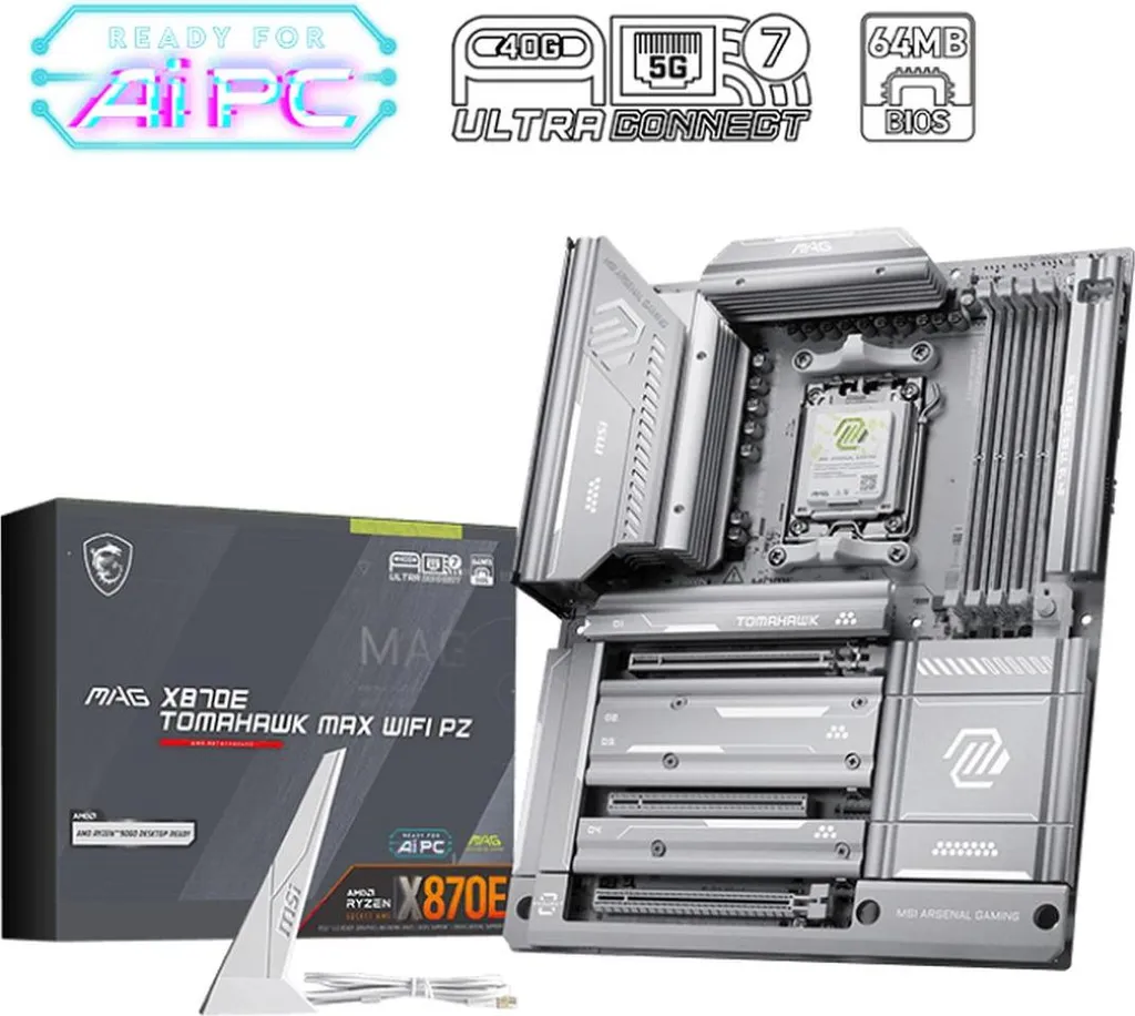 Carte Mère MSI MAG X870E Tomahawk Max WiFi ATX pour PC Gamer AM5