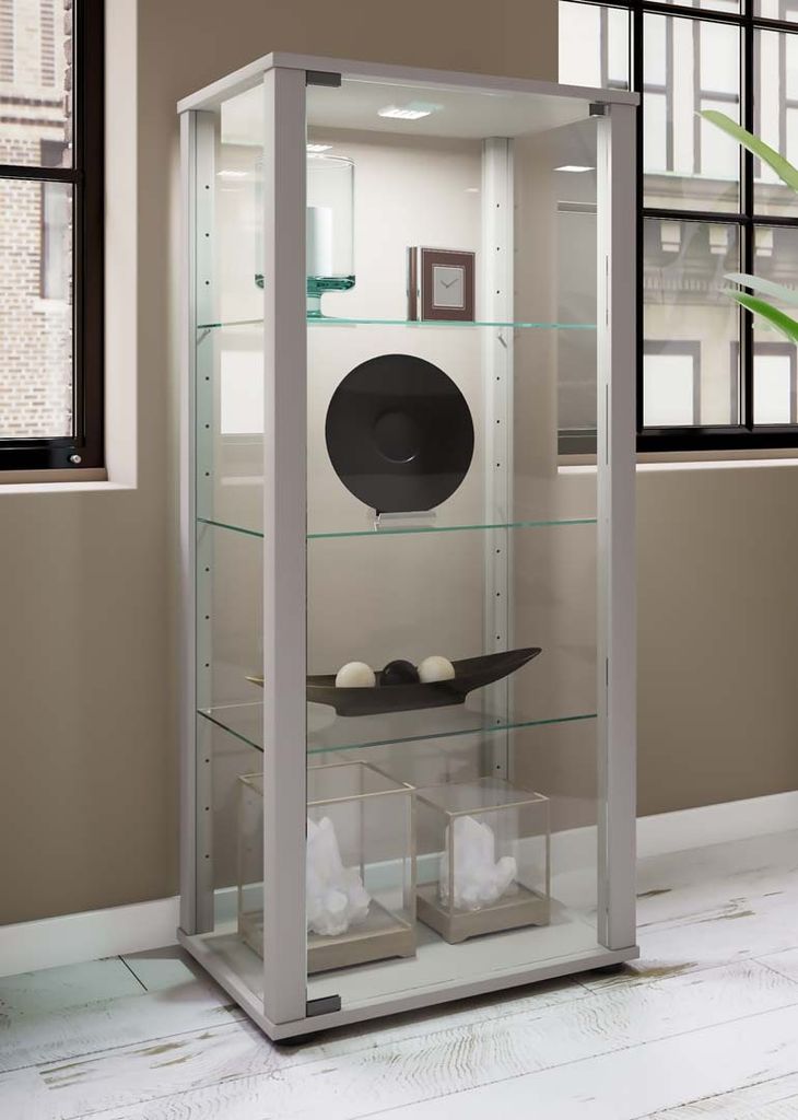 VCM Glasvitrine stehend | Vitrine Glas mit Produktbild 