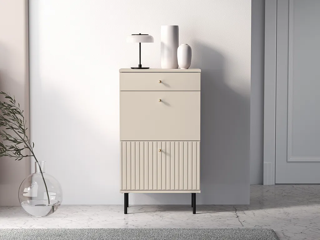 Meuble à chaussures pliant FAREL cachemire - Rangement d'appoint idéal
