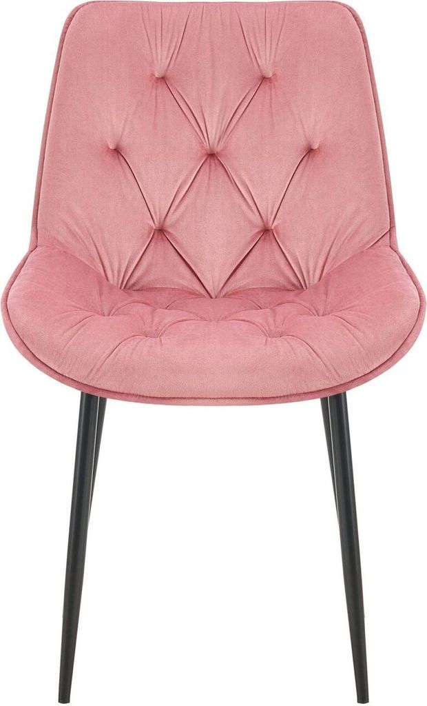 Esszimmerstuhl Wallace Samt rosa