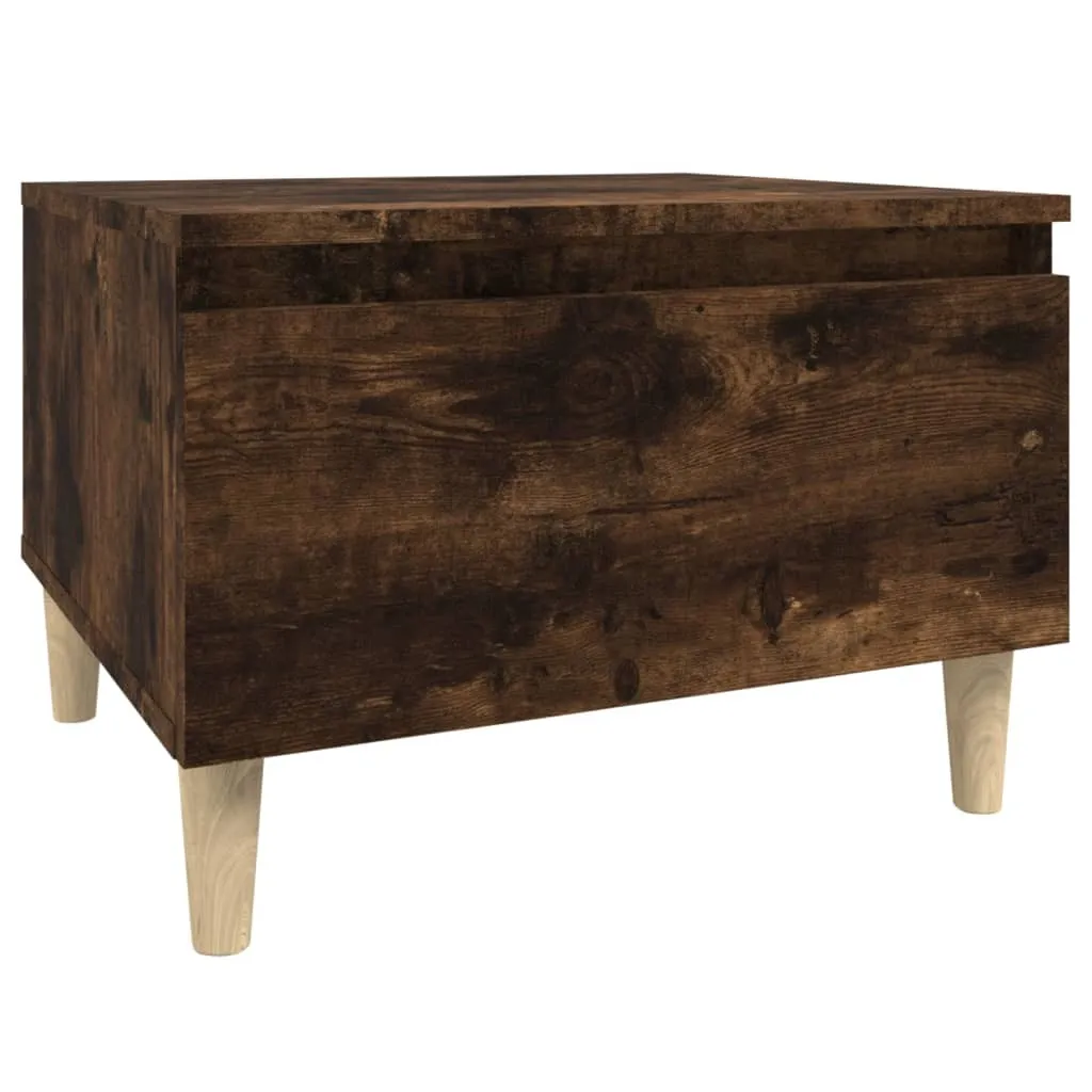 Coppia Tavolini SYFAX™ Rovere Fumo 50x46x35cm | Arredo Legno Multistrato - 6