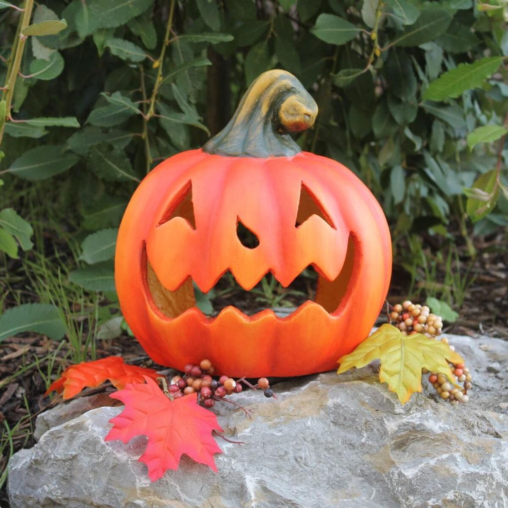 Halloween Kürbis Laterne 125cm - LED Deko Mit 2 Lichtmodi Für Innen & Außen