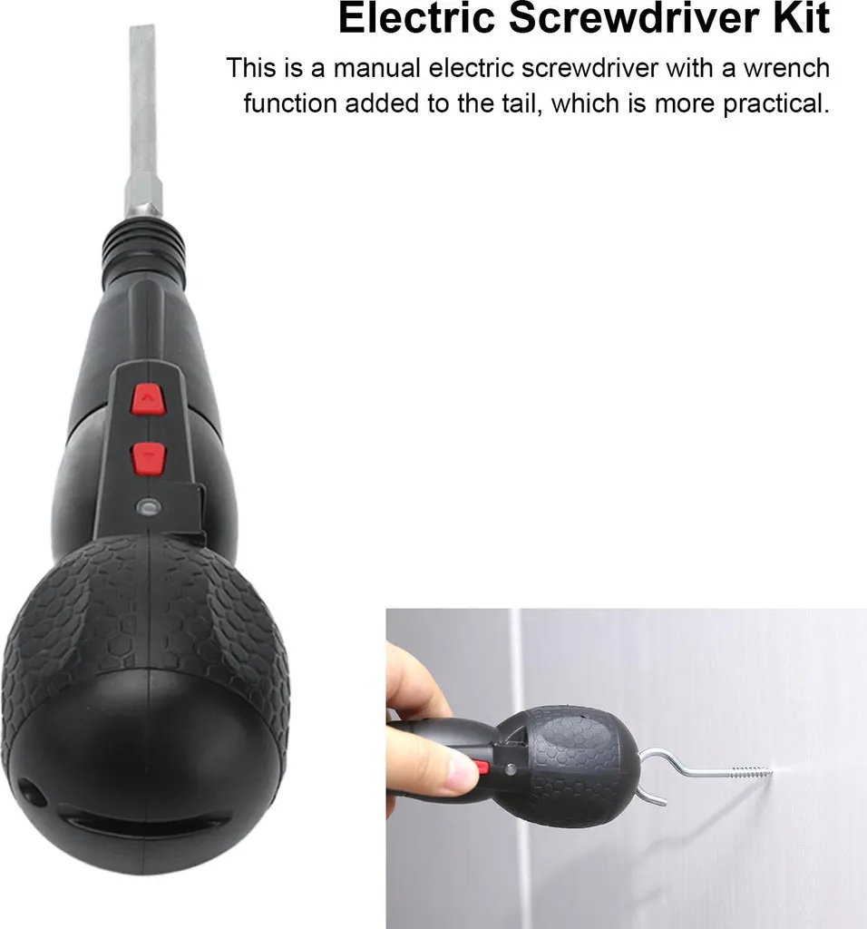 Tournevis électrique USB avec lampe LED 10W - Kit de précision compact - 17