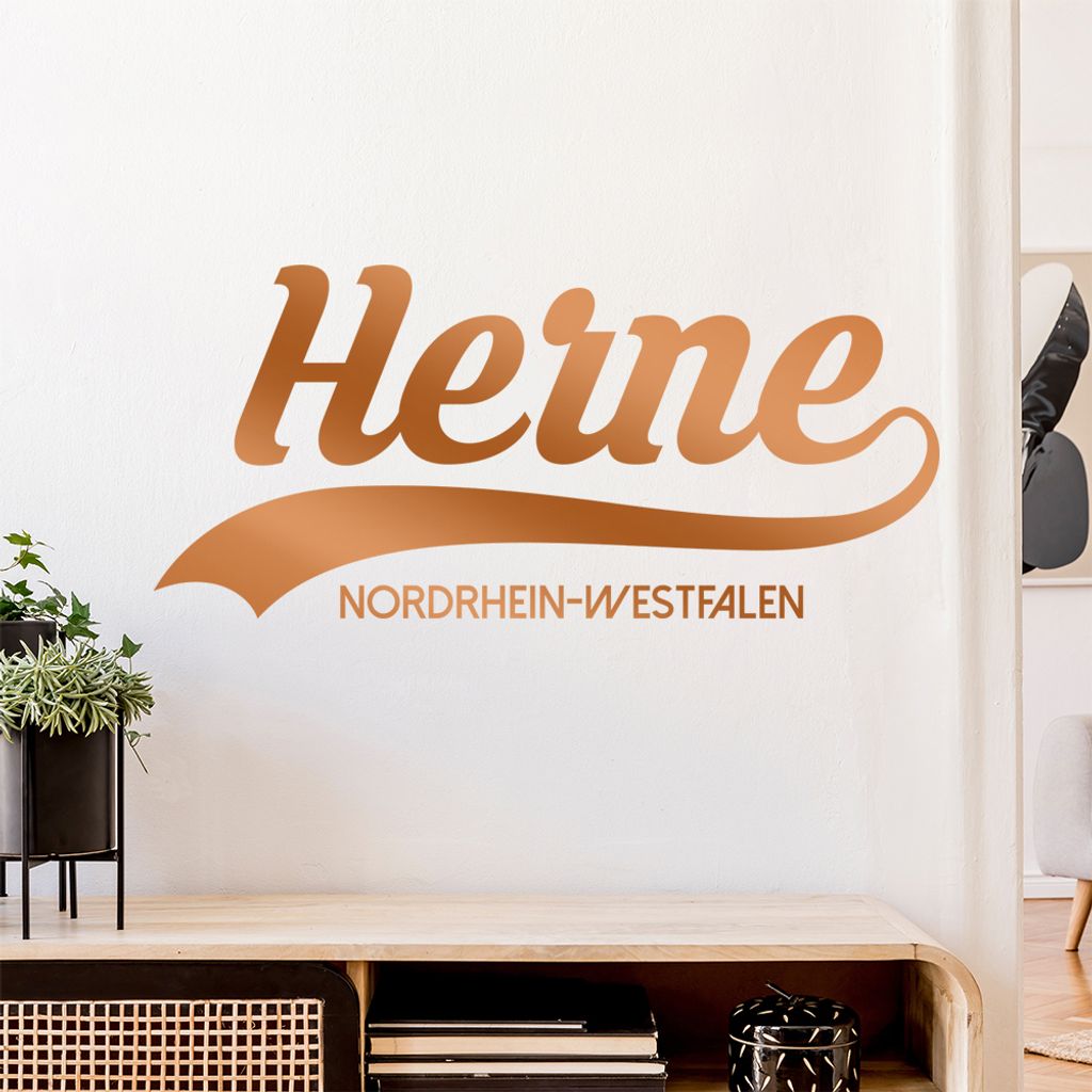 Herne Nordrhein-Westfalen Wandtattoo Wandaufkleber Wall Sticker - Dekoration, Küche, Wohnzimmer, Schlafzimmer, Badezimmer