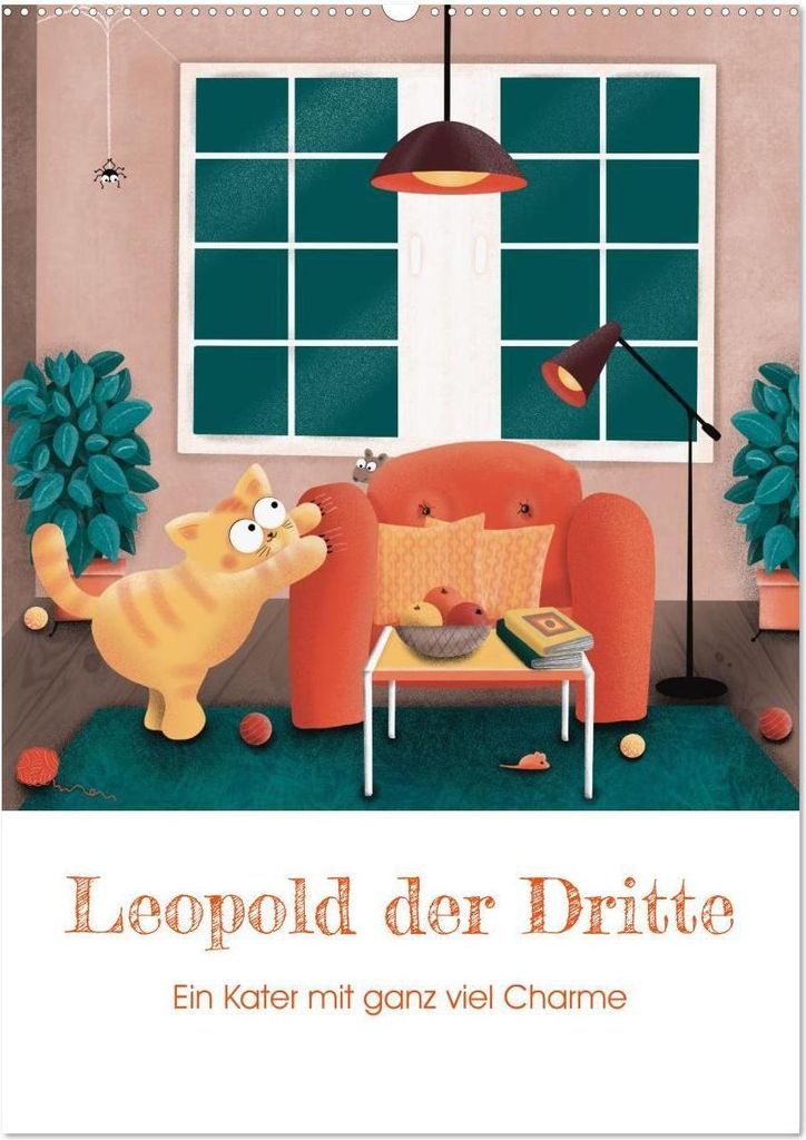 LEOPOLD DER DRITTE - Ein Kater mit ganz viel Charme (Wandkalender 2026 DIN A2 hoch), CALVENDO Monatskalender