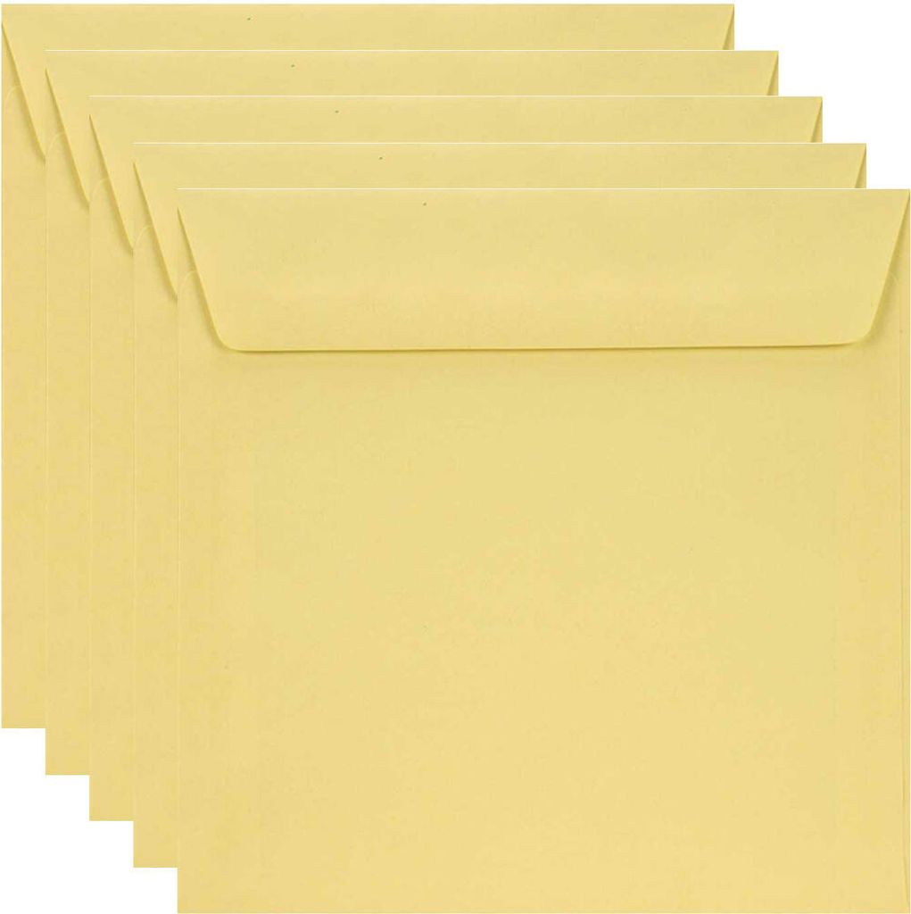 K4 NK Briefumschläge Burano Giallo Umschlag Briefumschlag hellgelb 90g - 25 Stücke