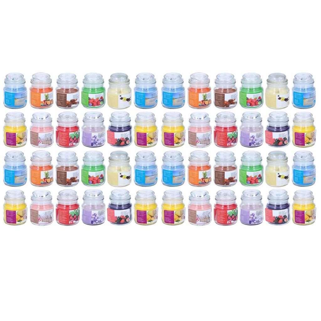48 Stück Duftkerze im Glas mit Deckel Aromakerze In 12 Produktbild 