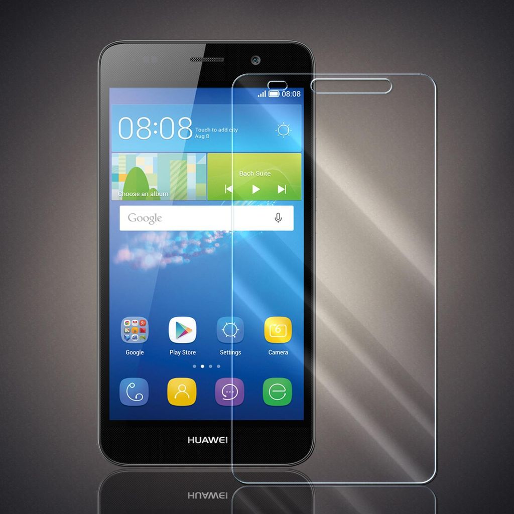 Panzer Folie für Huawei Y6 / Honor 4A Echt Glas Displayschutzfolie Transparent Glasfolie 9H Härtegrad Schutzglasfolie