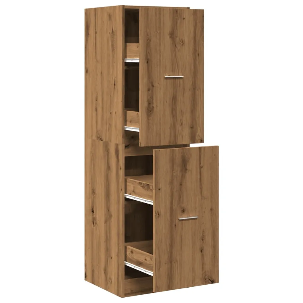 vidaXL Armadio speziale rovere artigianale 40x41x144,5 cm materiale a base di legno