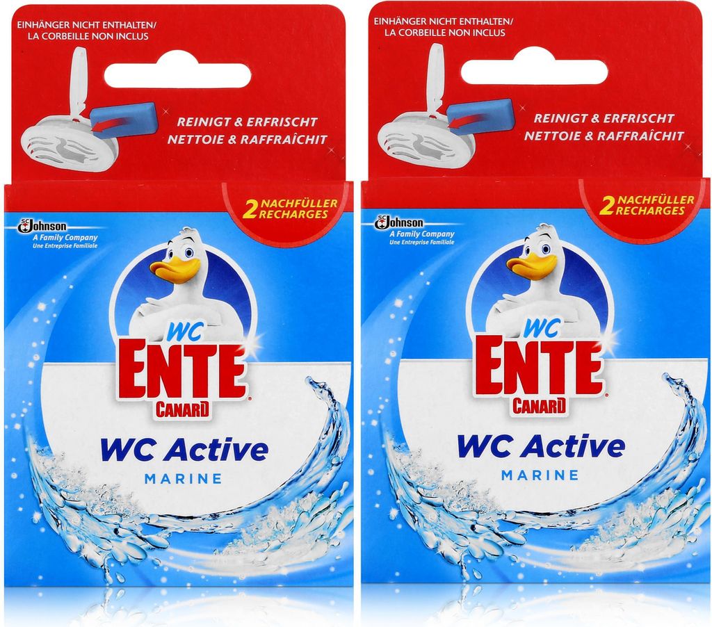 WC Ente Nachfüller für Einhänger Marine 2x40g WC-Stein (2er Produktbild 