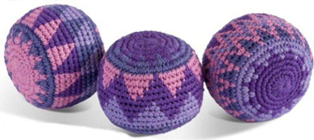 Aromatisierte Jonglierbälle, Häkelbälle 6,5 cm - Lavendel (1 Stk.), Violett, Polyester,Baumwolle, Brettspiele & Geschicklichkeitsspiele