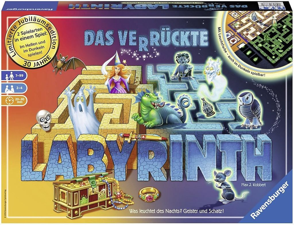 Ravensburger rodinná hra hledání a posouvání Labyrint Obrázek produktu