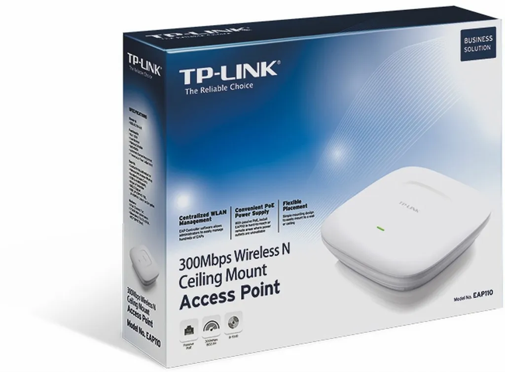 Point d'Accès Wi-Fi Professionnel EAP110 pour Bureaux et Commerces PoE - 11
