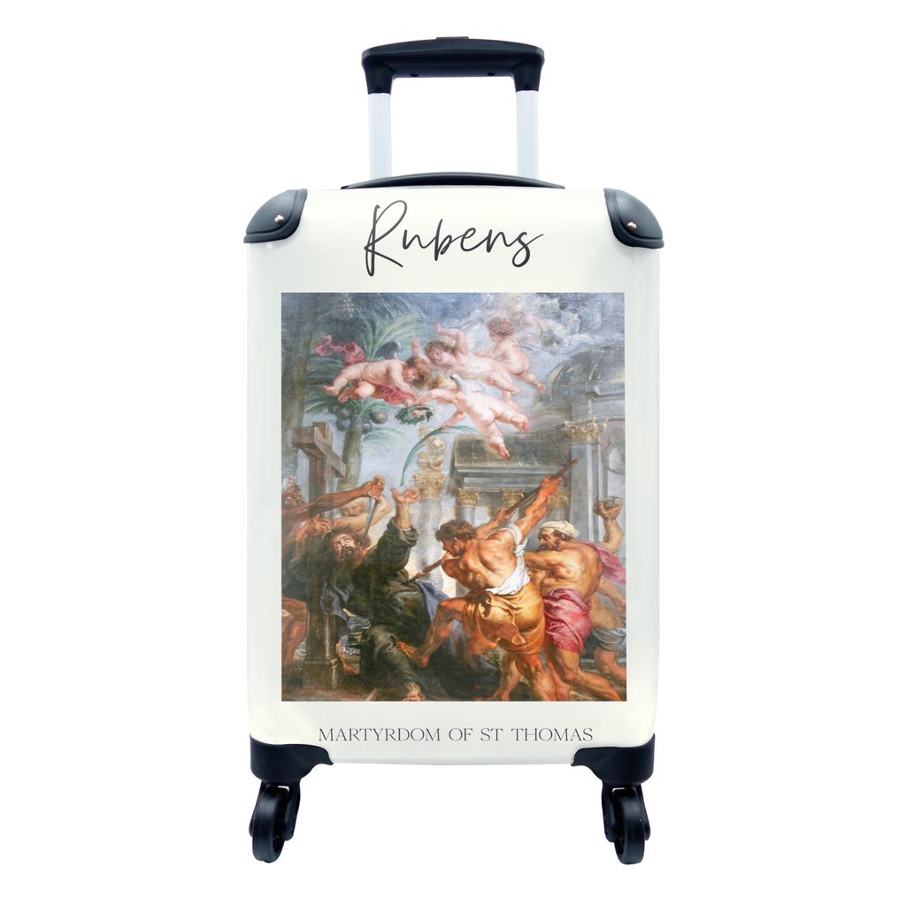 MuchoWow Koffer Handgepäck Trolley Rollkoffer Kleine Reisekoffer mit 4 Rollen - Malerei - Barock - Rubens - Cabin Size < 55x40x23 cm & 55x40x20 ...
