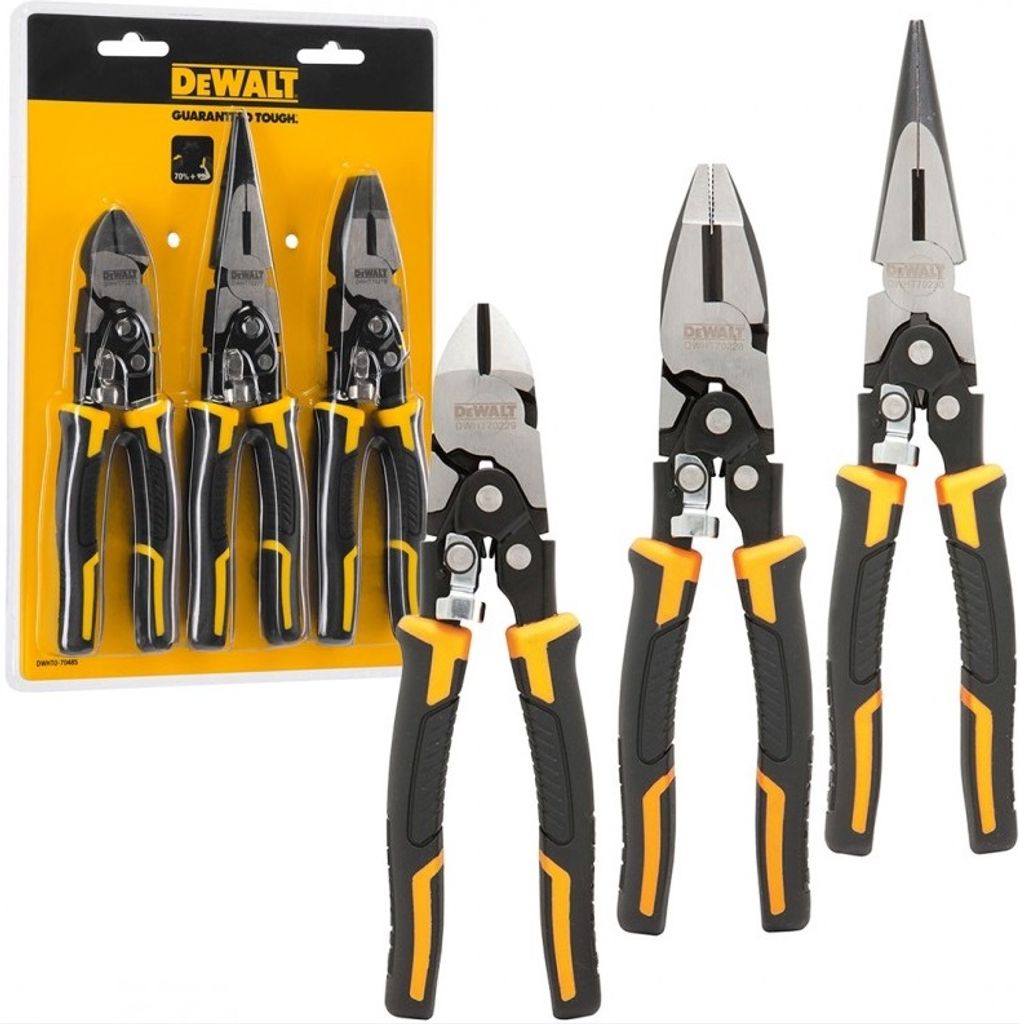 DEWALT Duo-Kraftzangen Set 3-tlg Zdjęcie produktu 