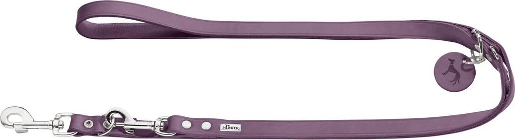 Hunter Verstellbare Führleine Aalborg lila, Maße: 13 mm / 200 cm