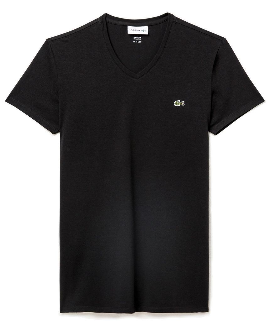 Lacoste Herren T-Shirt TH5077 V-Ausschnitt 100% Baumwolle / Produktbild 