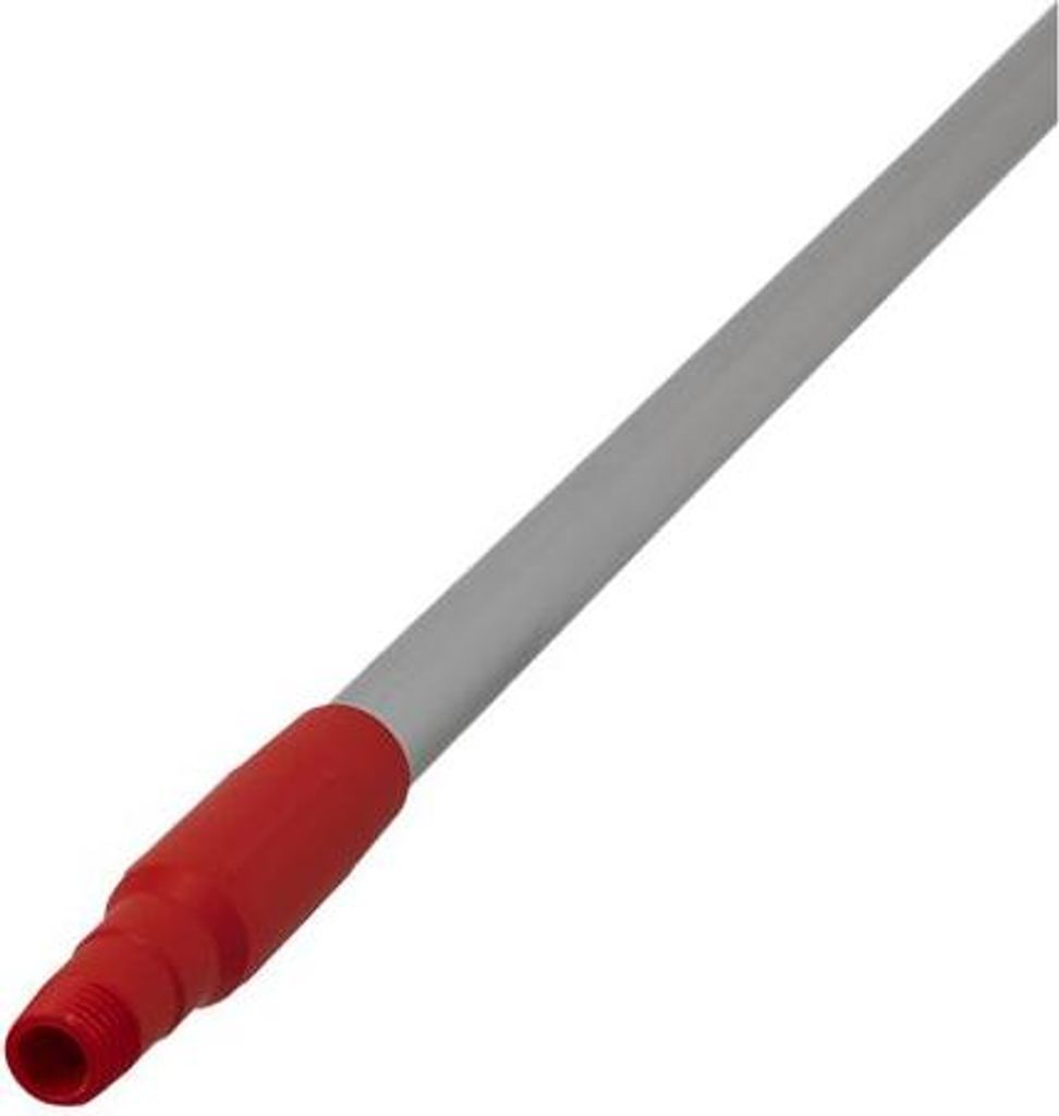 Vikan Reinigung Aluminiumstiel - 146 cm Länge - Ø 25 mm Durchmesser - Farbiger Griff - Kompatibel mit Vikan Wischer & Bürsten