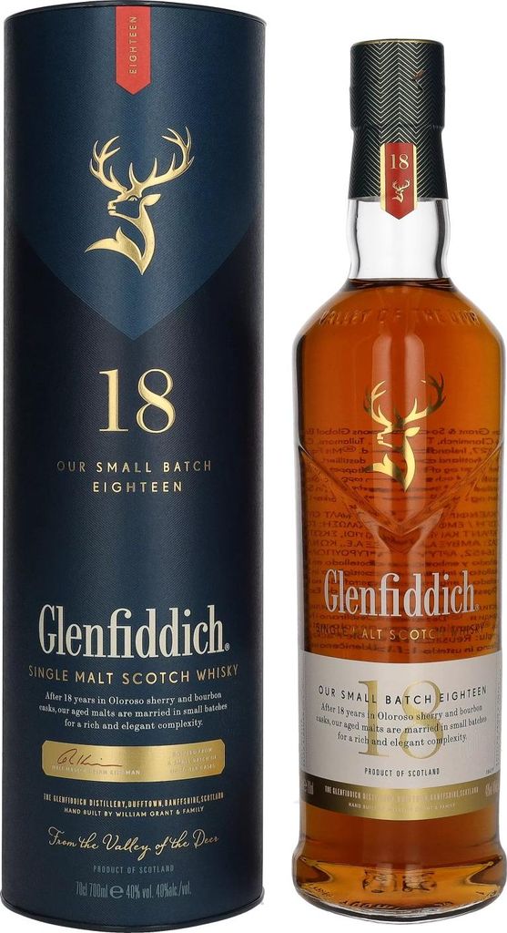 Glenfiddich 18 Years Old OUR SMALL BATCH 18 40% Vol. 0,7l Immagine del prodotto 