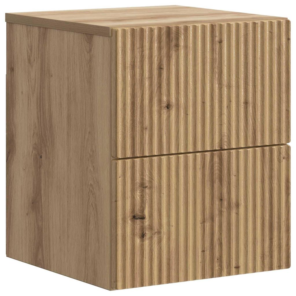 vidaXL Wandmontierter Nachttisch Artisan-Eiche 33 x 34,5 x 40 cm