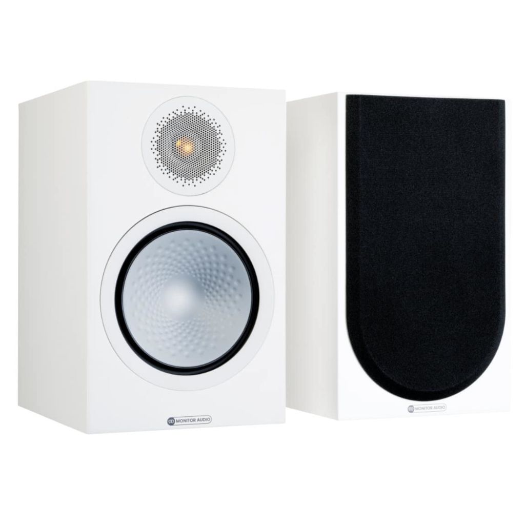 Monitor Audio 2x Kompaktlautsprecher Silver 100 7G Lack Weiß Seidenmatt