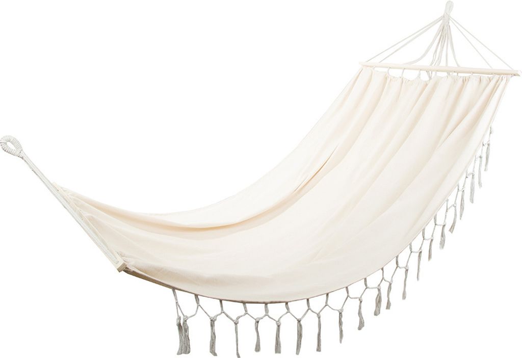 Verk 01904 Amaca in legno 200 x 150 cm beige Immagine del prodotto 