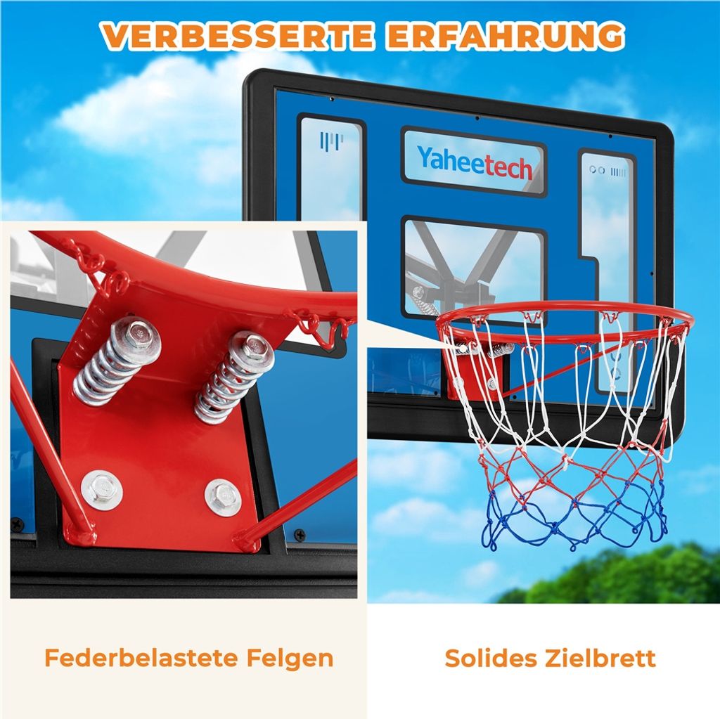 Yaheetech Mobiler Basketballkorb Basketballständer mit Produktbild 7