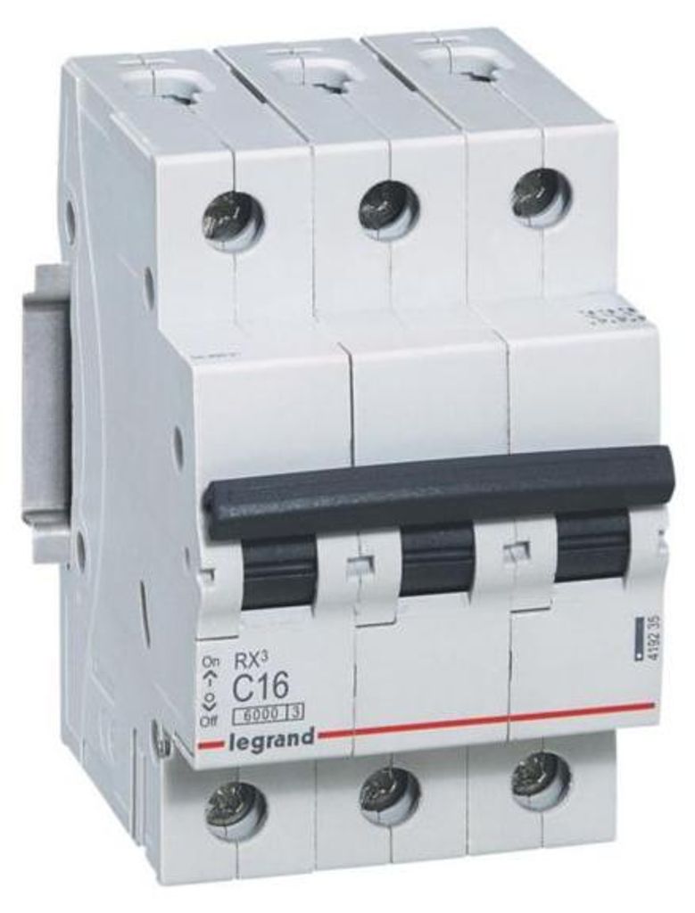 LEGRAND 419235 LS C16A 3P 6KA 3M Leitungsschutzschalter Immagine del prodotto 