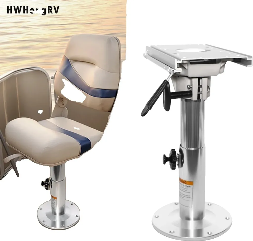 Support de siège pour bateau de pêche réglable pour une conduite optimale