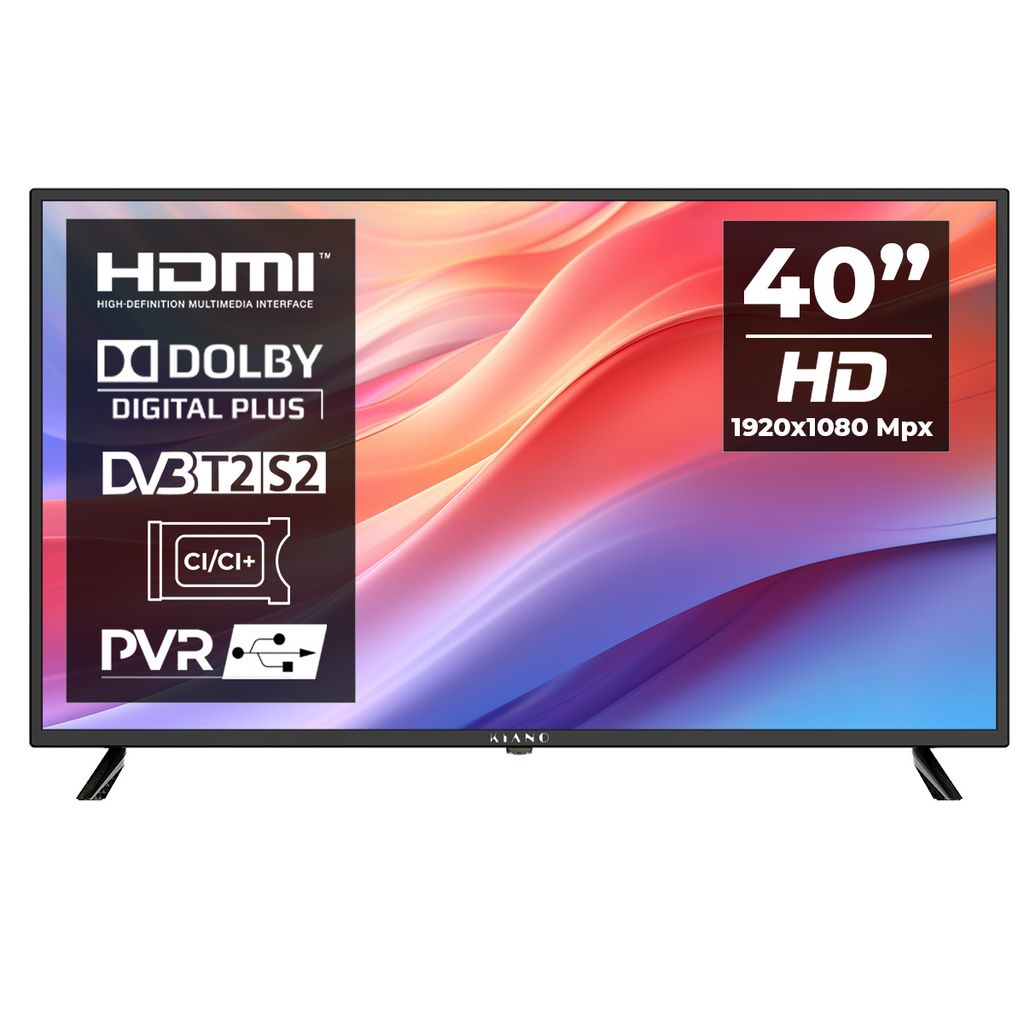 Kiano Slim TV Fernseher 40" Zoll 100 cm | LED Full HD 1080p Produktbild 1