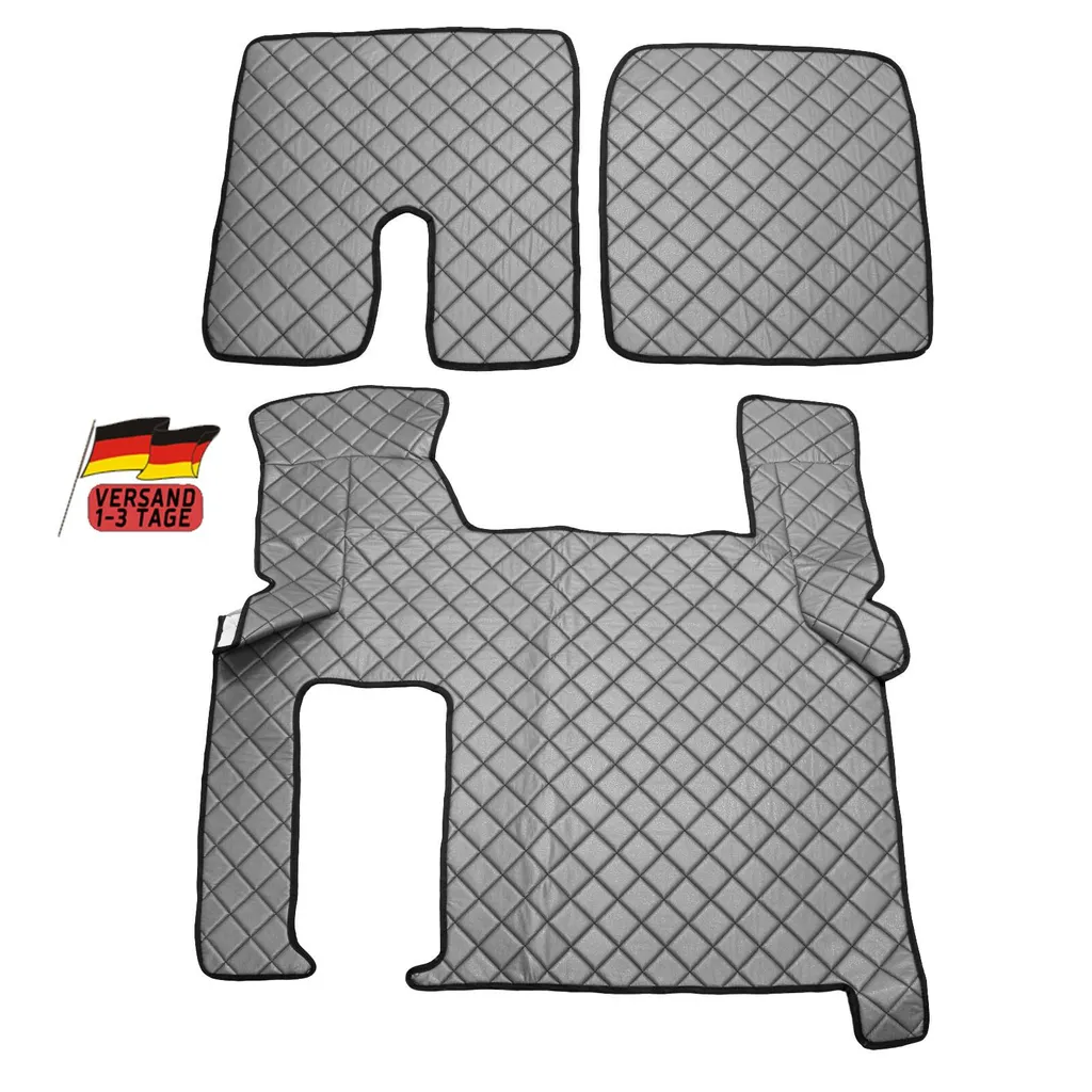 Tappeti Camion MAN TGX 2010-2016 Grigio Pelle Sintetica - Robusti