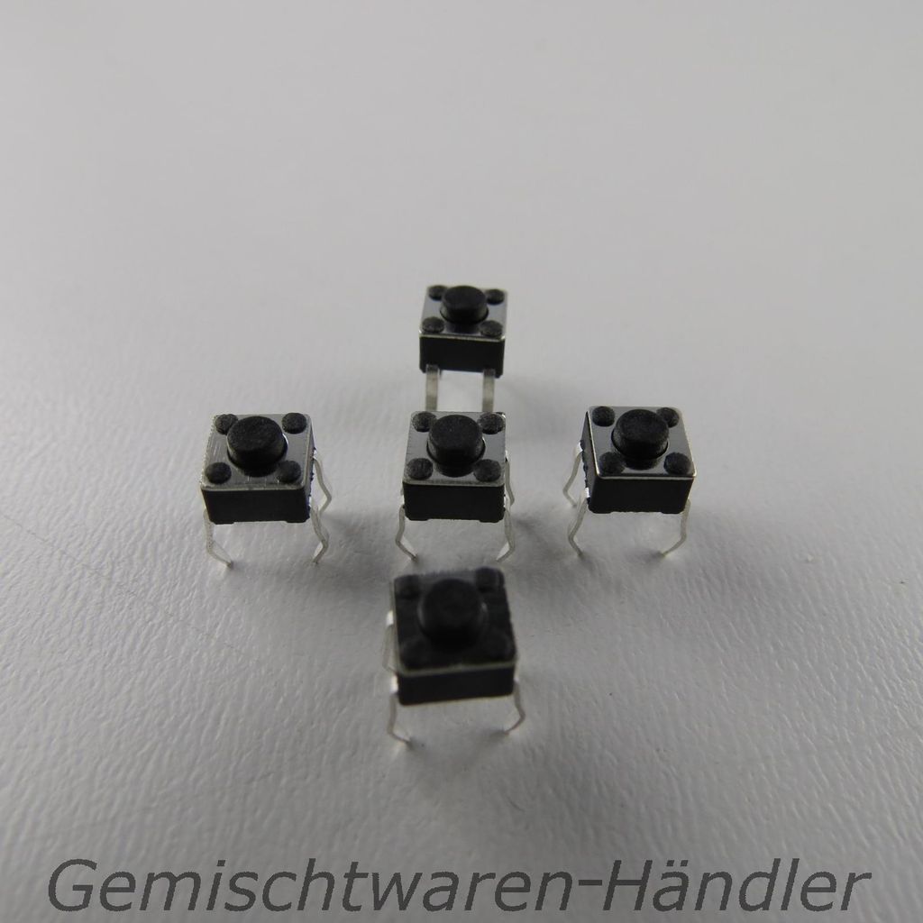 10 Mikrotaster Mikroschalter AUS-(EIN) 4,5x4,5x3,8 mm 0,05A-12V Drucktaster mini
