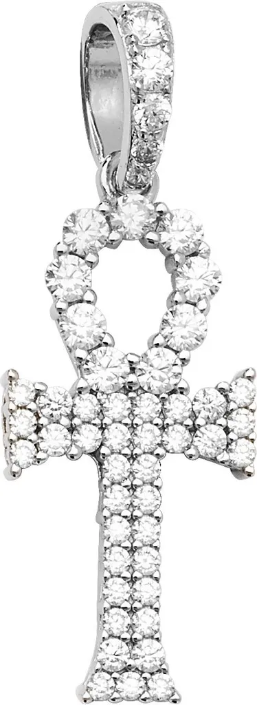 Pendentif Croix Argent 925 Cadeau Idéal Femme pour Cérémonie 39mm