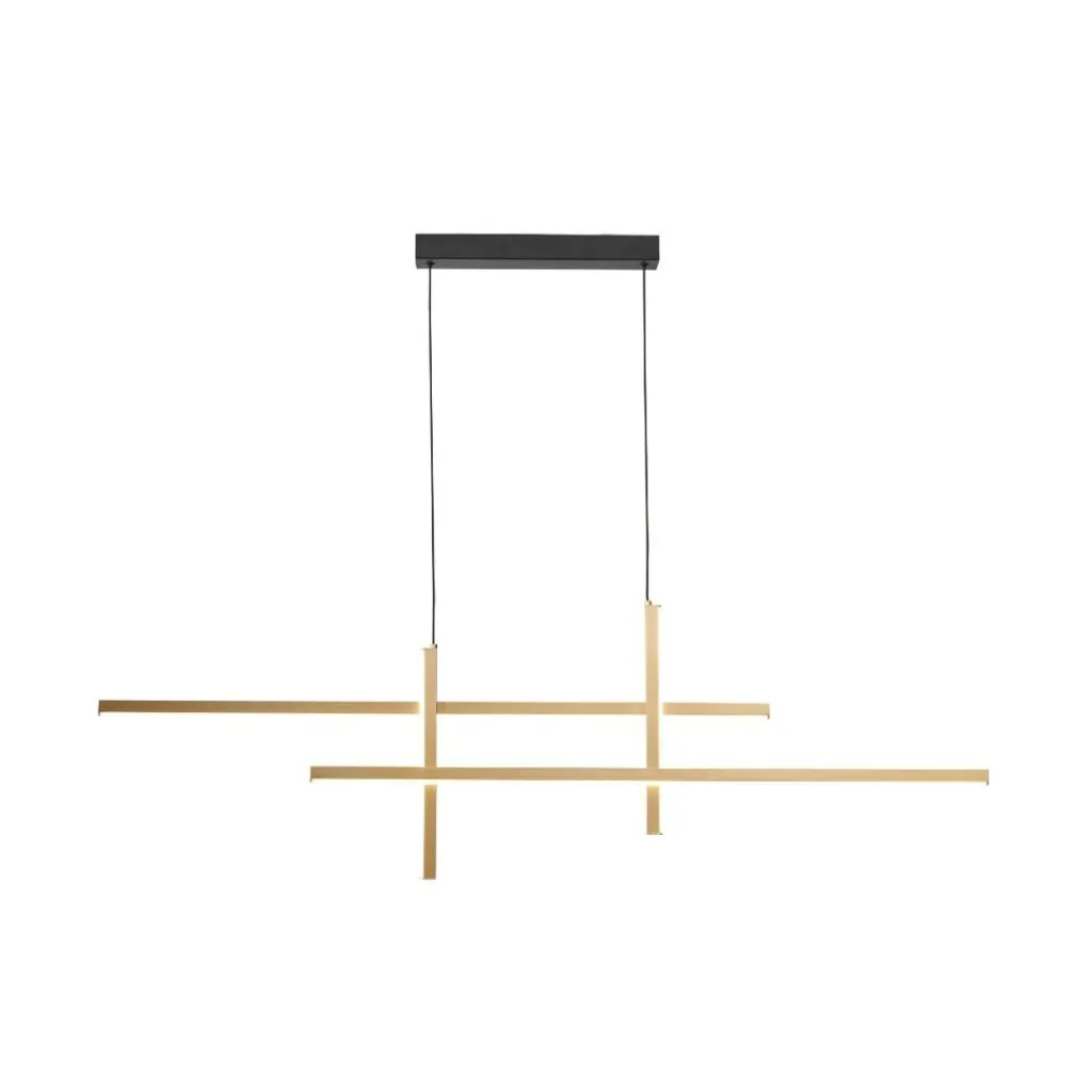 EDGE LED 42W moderna lampada a sospensione a led Zuma Line 22008P-BK/GD