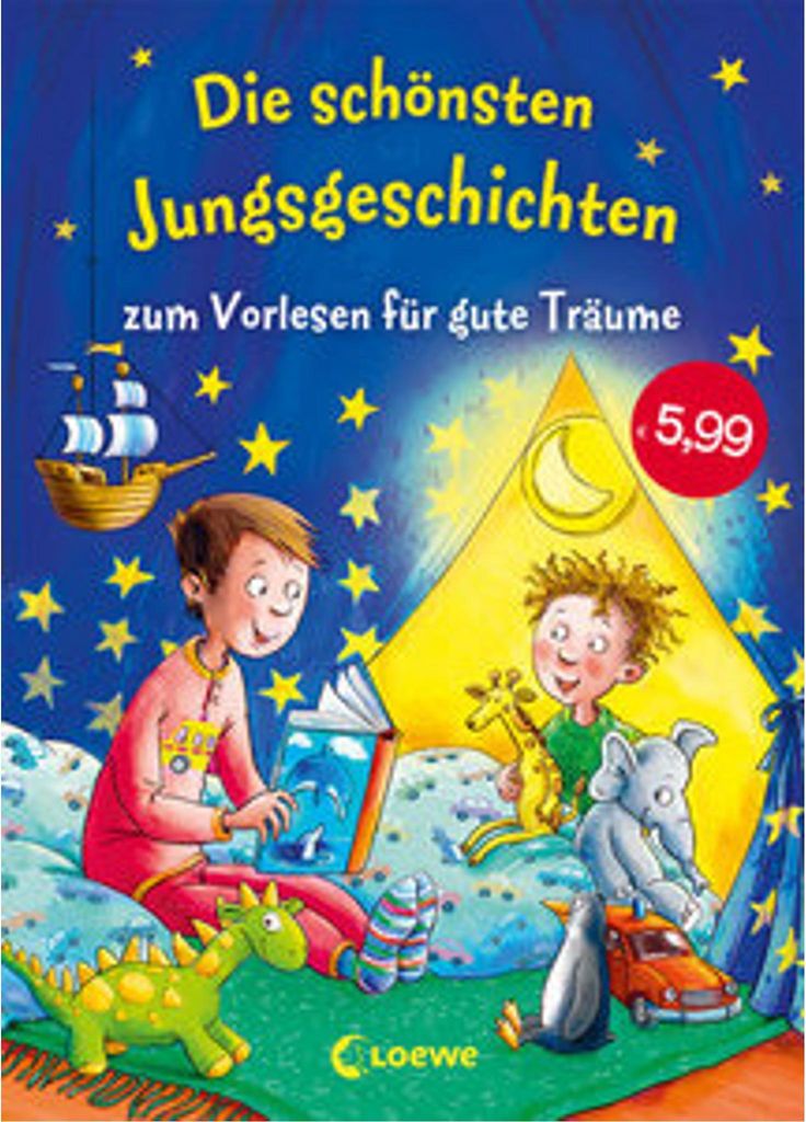 Die schönsten Jungsgeschichten zum Vorlesen für gute Träume Produktbild 