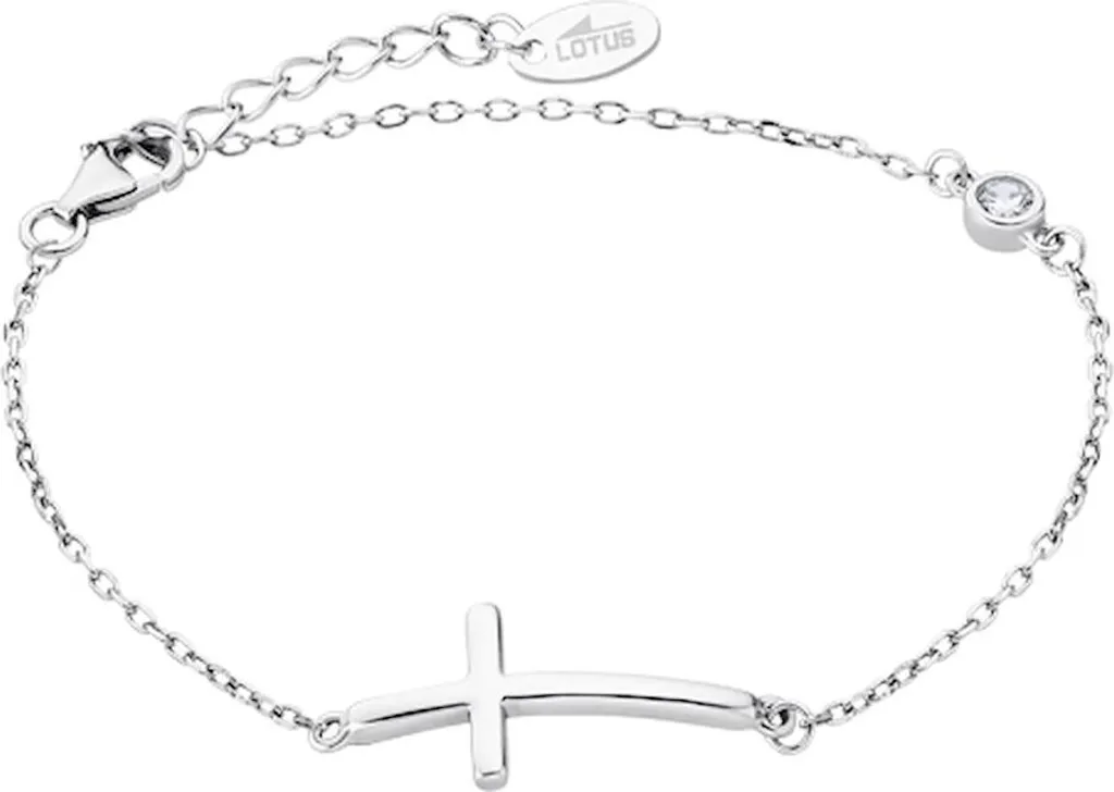 Bracelet Argent 925 Lotus Silver Croix Sertie de Zirconia LP1918-2/1