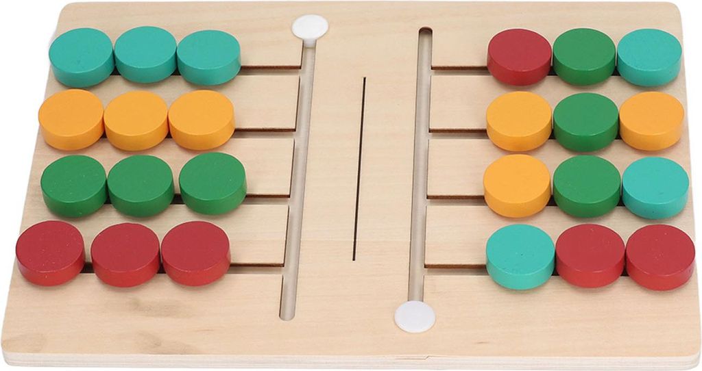 Formpassende Denkaufgabe, bunte Logik, Holz, frühpädagogisches Lernen für Kinder