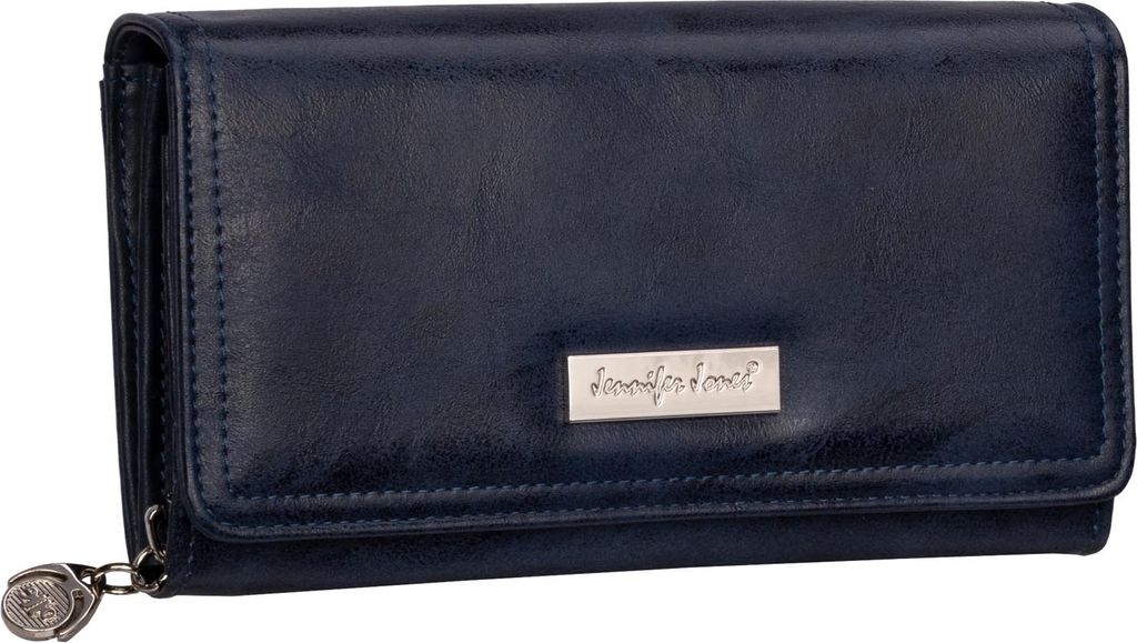 JENNIFER JONES Damen Geldbörse Portemonnaie Blau (1108)
