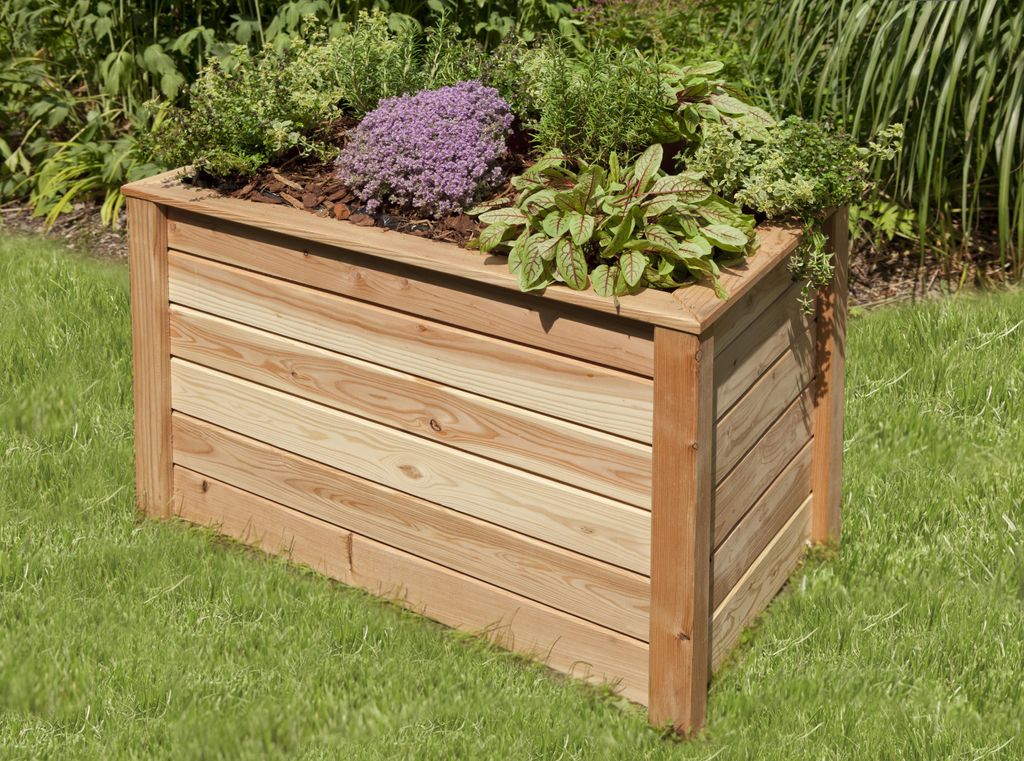 Hochbeet aus Lärche 105x65x60 cm mit 19 mm Wandstärke und Produktbild 