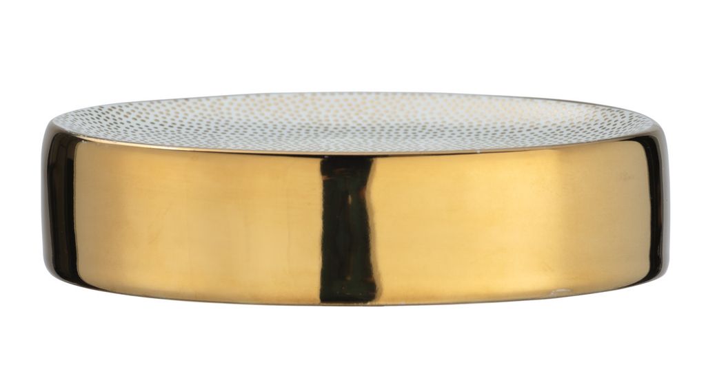 WENKO Seifen Ablage Schale Halter Igel Unterlage NURIA gold Produktbild 