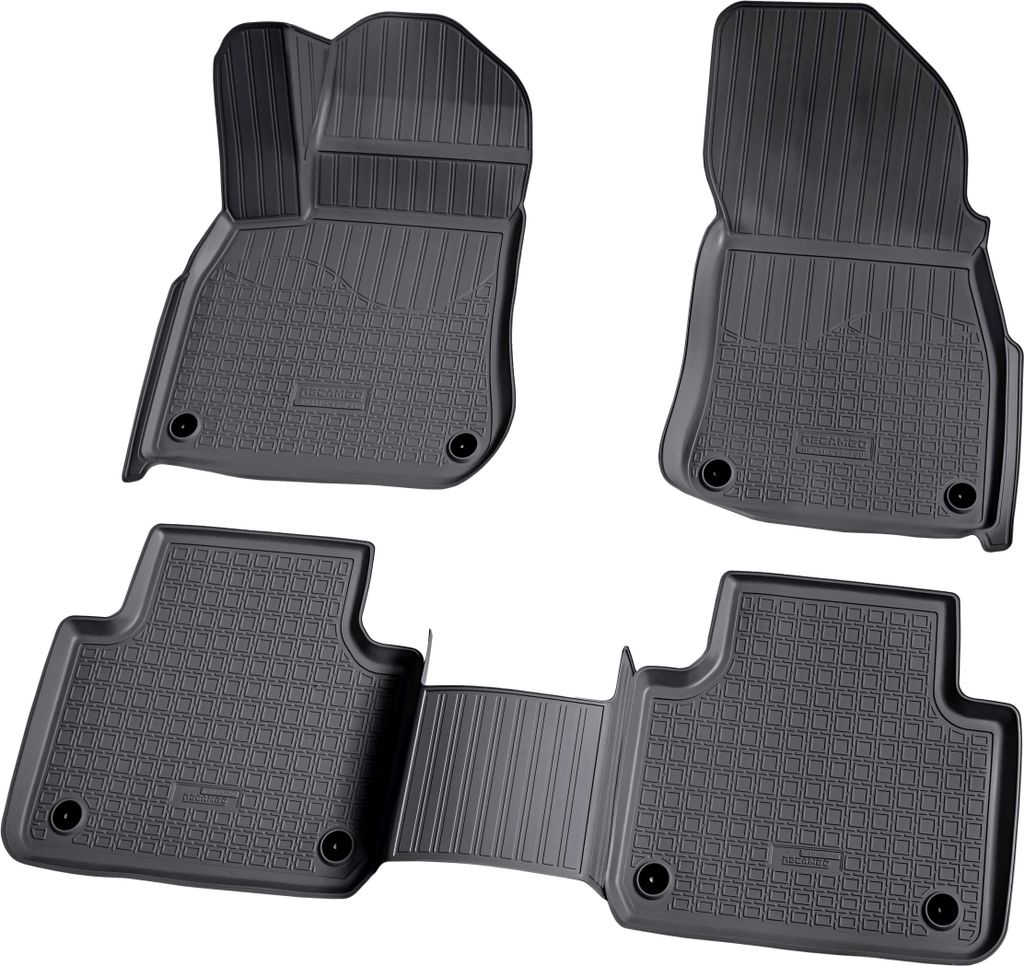 3D Gummi Fussmatten für AUDI Q7 | Typ 4M | ab BJ 2015> | passgenau mit Rand