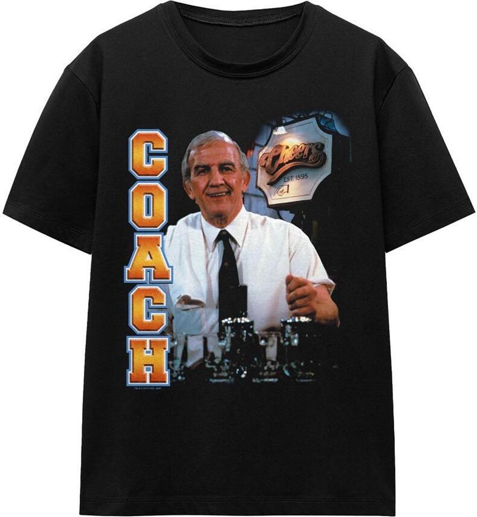 Cheers - "Coach" T-Shirt für Herren/Damen Uni TV15539 (XL) (Schwarz)