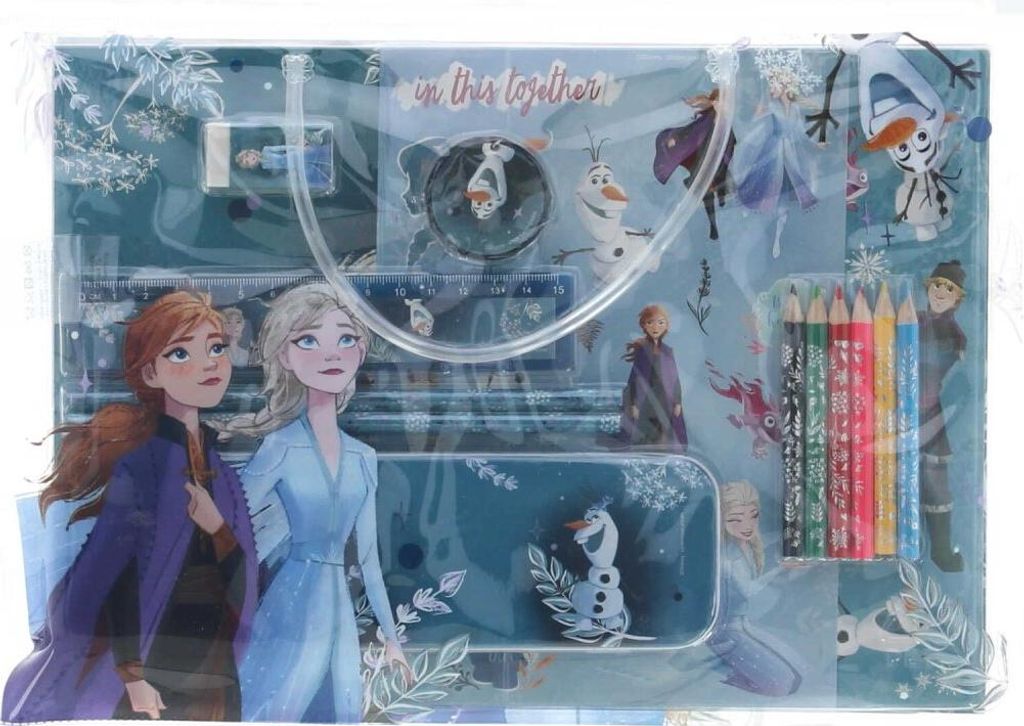 Disney Frozen Malset für Unterwegs Kreativpaket für Kinder Farb-Set